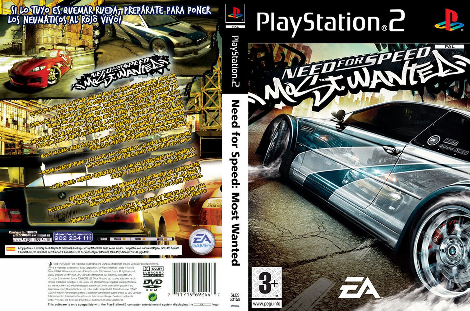 Need for Speed Most Wanted Playstation 2 Ultra Capas Need for Speed Most Wanted Playstation 2 Ultra Capas